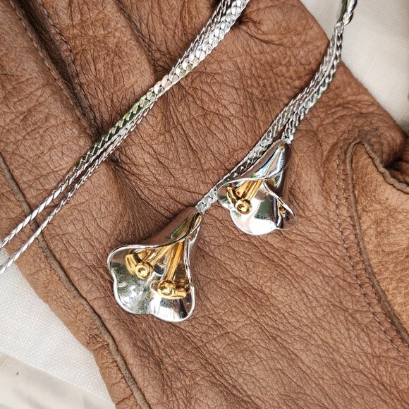 Vintage 1980's Avon Tulips Necklace - Picture 5 of 9